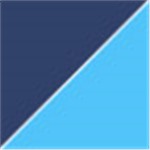 Navy Blue with Transparent Blue
