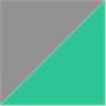 Silver with Green