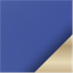 Royal Blue with Brass Trim