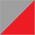 Gray with Red