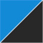 Medium Blue with Black