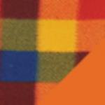 Orange Flap with Multi Color