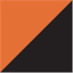 Orange with Black