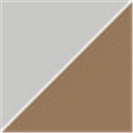 Silver with Brown