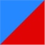 Blue with Red