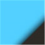 Clear Blue with Black Ink