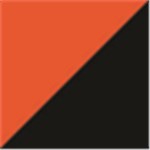 Orange with Black