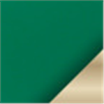 Green with Brass Trim