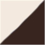 White with Brown