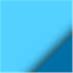 Clear Blue with Blue Ink