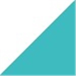 White with Teal