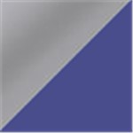 Silver with Royal Blue