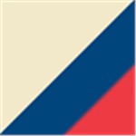 Natural with Red and Navy
