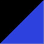 Black with Royal Blue