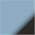 Translucent Blue with Black Ink