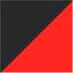 Black with Red