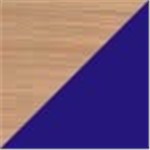 Natural with Royal Blue