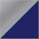 Silver with Blue Grip