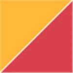 Athletic Gold with Transparent Red