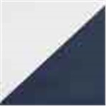 White with Navy