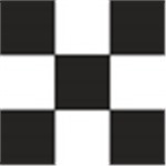 Black and White Race Track