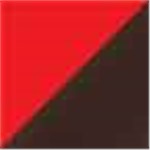 Red with Brown