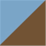 Blue with Brown