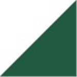 White with Forest Green