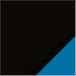 Black with Blue Ink