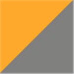 Orange with Gray