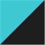 Teal with Black