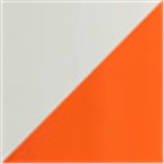 White with Orange