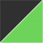 Black with Transparent Green