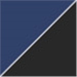 Navy Blue with Black