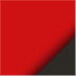 Clear Red with Black Ink