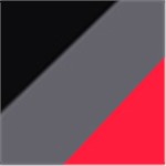 Black with Dark Grey and Gym Red