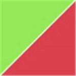 Lime Green with Transparent Red