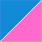 Medium Blue with Transparent Pink