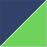 Navy Blue with Transparent Green
