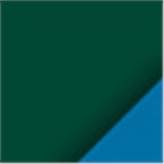 Dark Green with Blue Ink