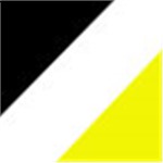 Black with White and Power Yellow