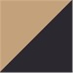 Tan with Black
