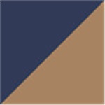 Khaki with Navy Blue