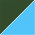 Dark Green with Transparent Blue