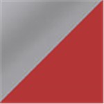 Silver with Red Grip