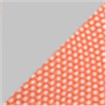 Gray with Orange Mesh