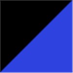 Black with Royal Blue