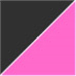 Black with Transparent Pink