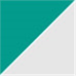 Teal with White