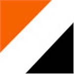 Orange with White and Black